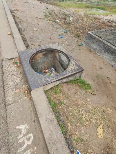 Regard de drainage sans couvercle